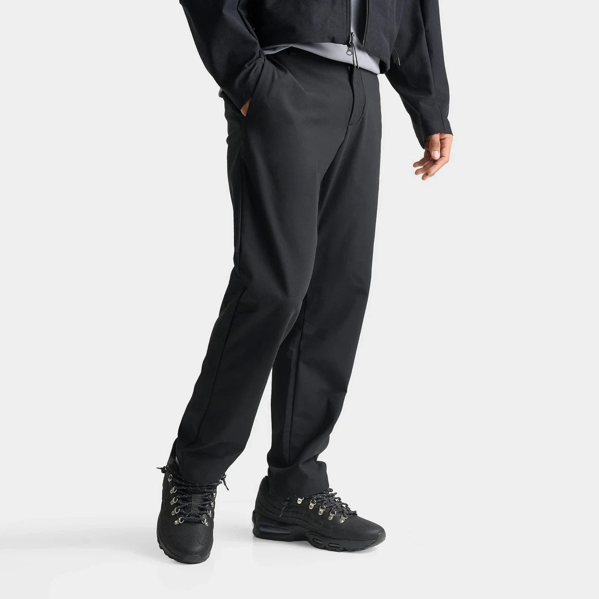 Men's Stretch Straight Chino Pants - Black