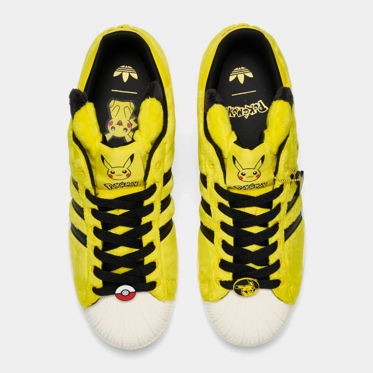Men's Yellow Character Faux-Fur Sneakers