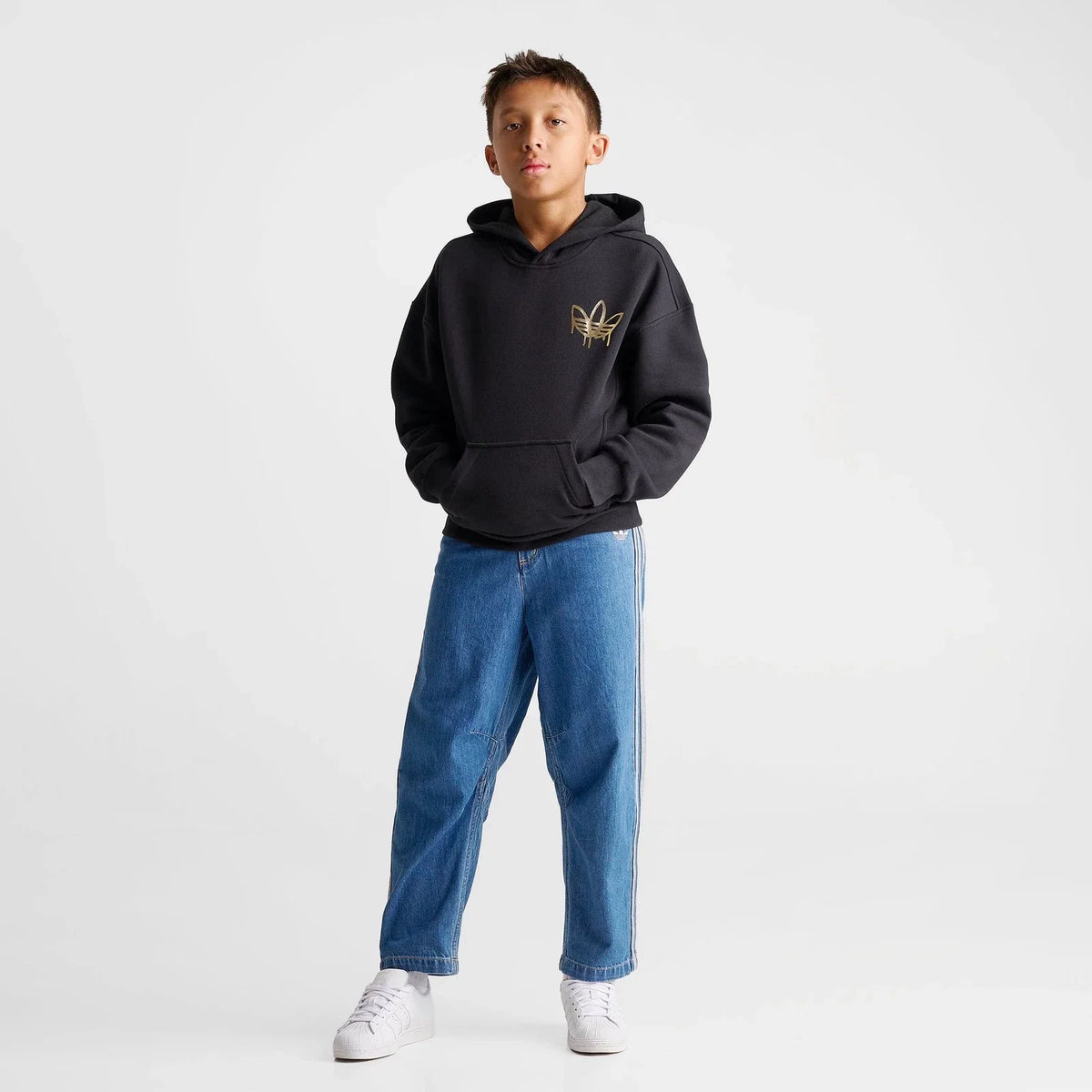 Kids' Metallic Graphic Fleece Pullover Hoodie