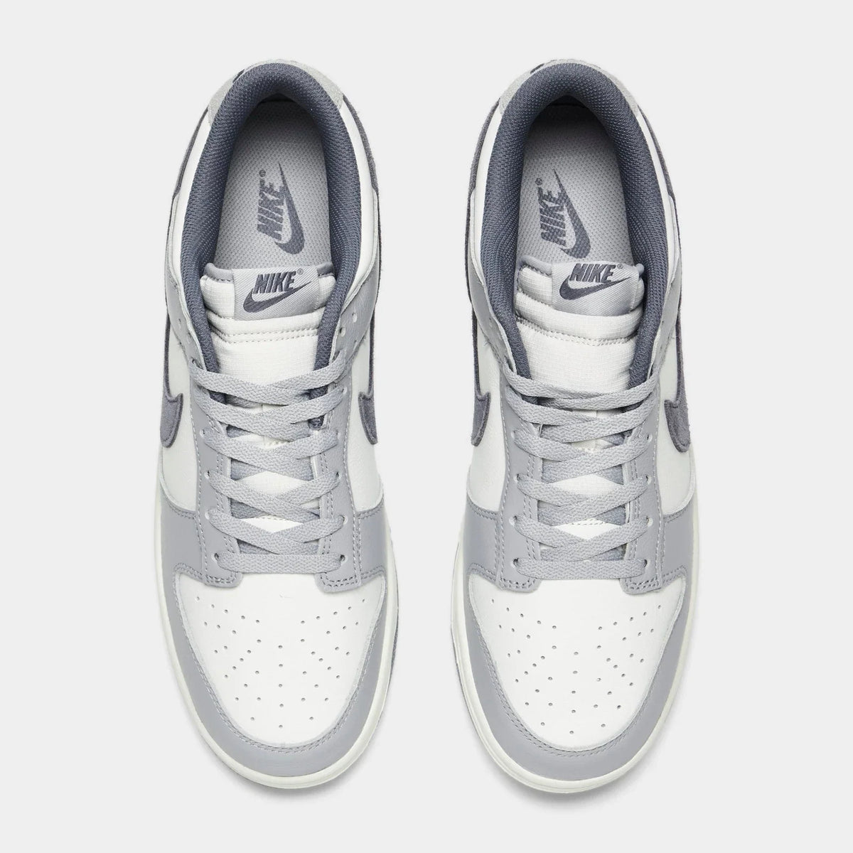Leather And Suede Low-Top Casual Sneakers