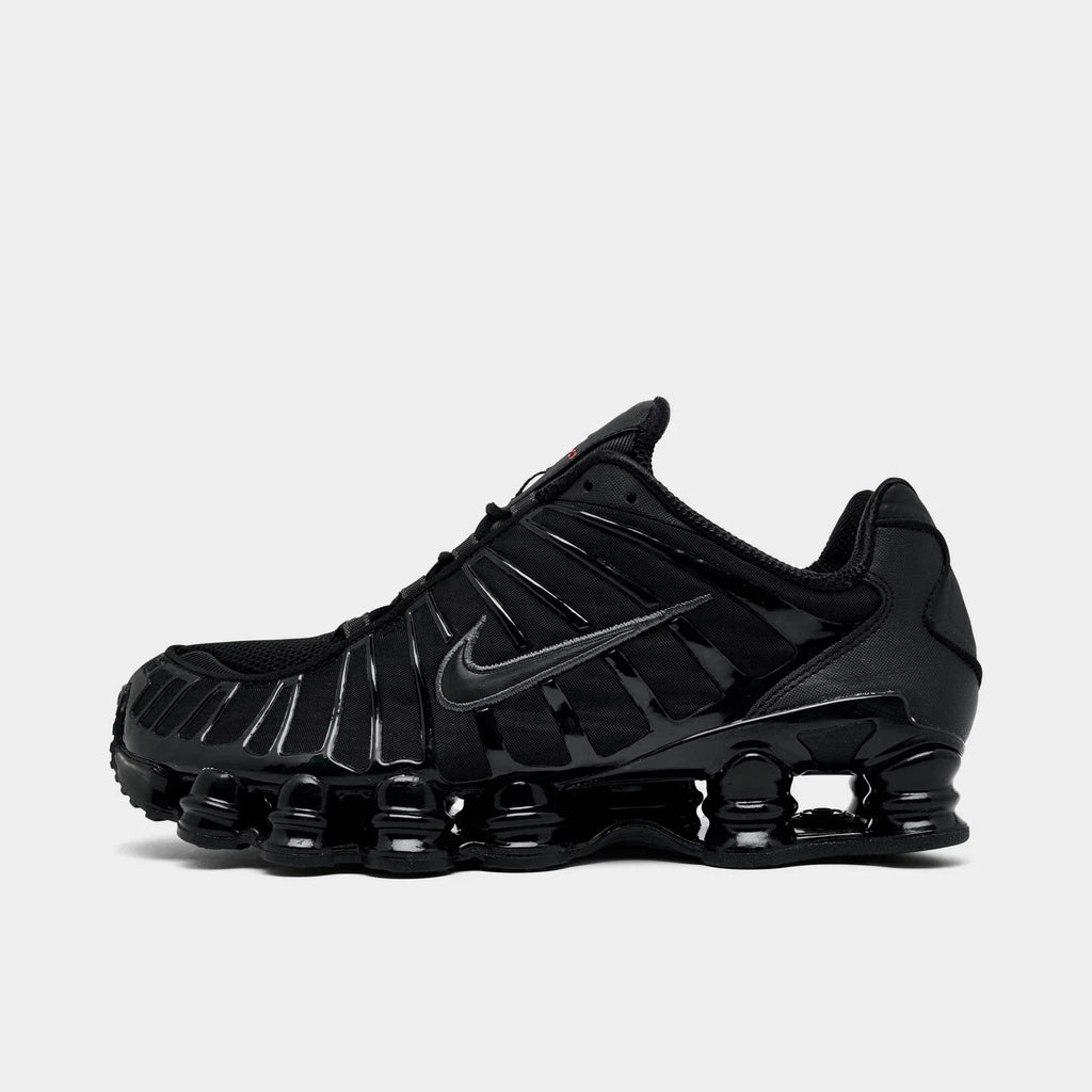 Men's Column-Cushioned Mesh Sneakers - Black