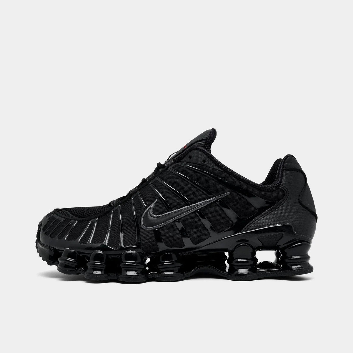 Men's Column-Cushioned Mesh Sneakers - Black