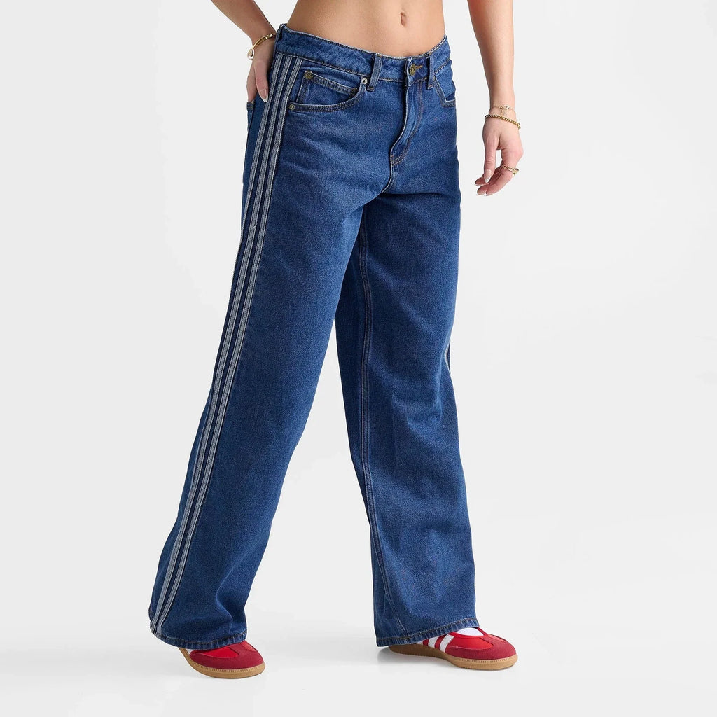 Women's Mid-Rise Denim Track Pants