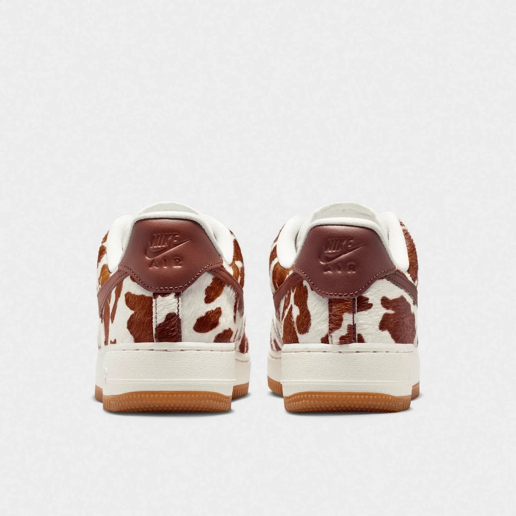 Women's Cow-Print Leather Low-Top Sneakers