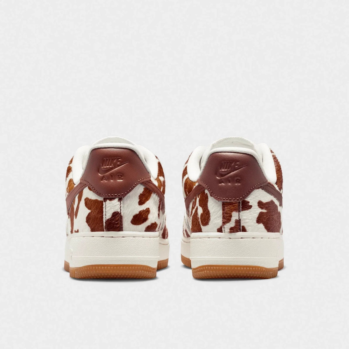 Women's Cow-Print Leather Low-Top Sneakers
