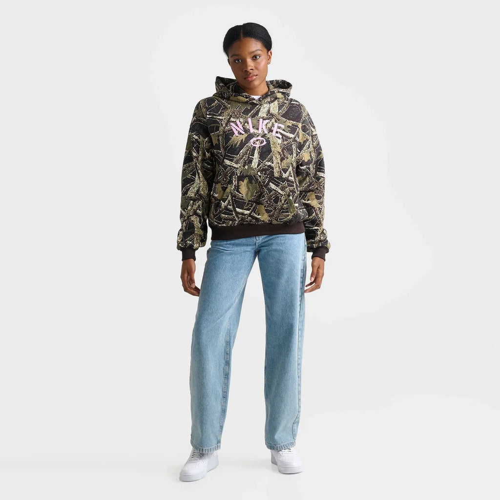 Women's Camo Oversized Fleece Hoodie