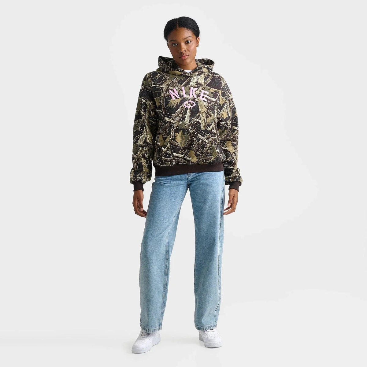 Women's Camo Oversized Fleece Hoodie