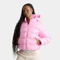 Women's Hooded Insulated Puffer Jacket - Red