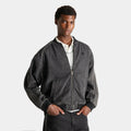 Men's Washed Denim Full-Zip Jacket