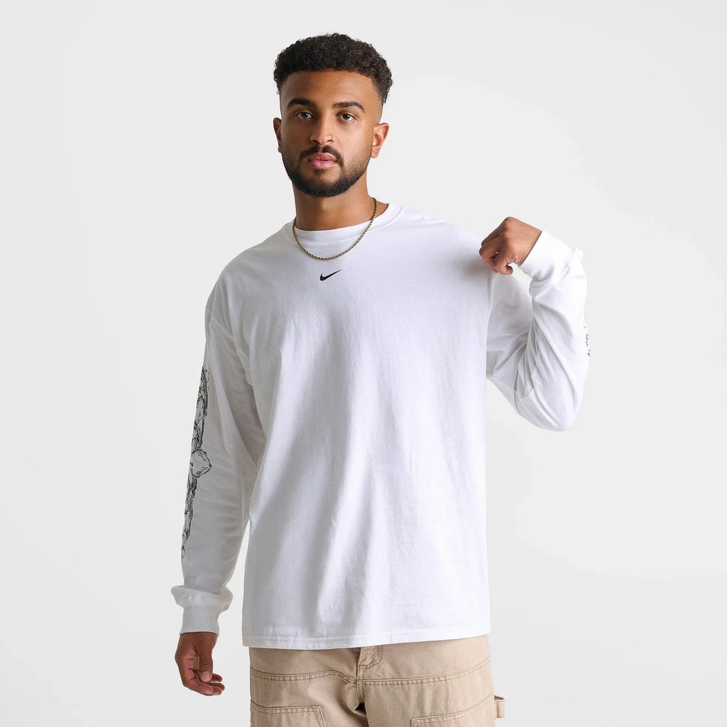 Men's Loose-Fit Graphic Long-Sleeve Tee