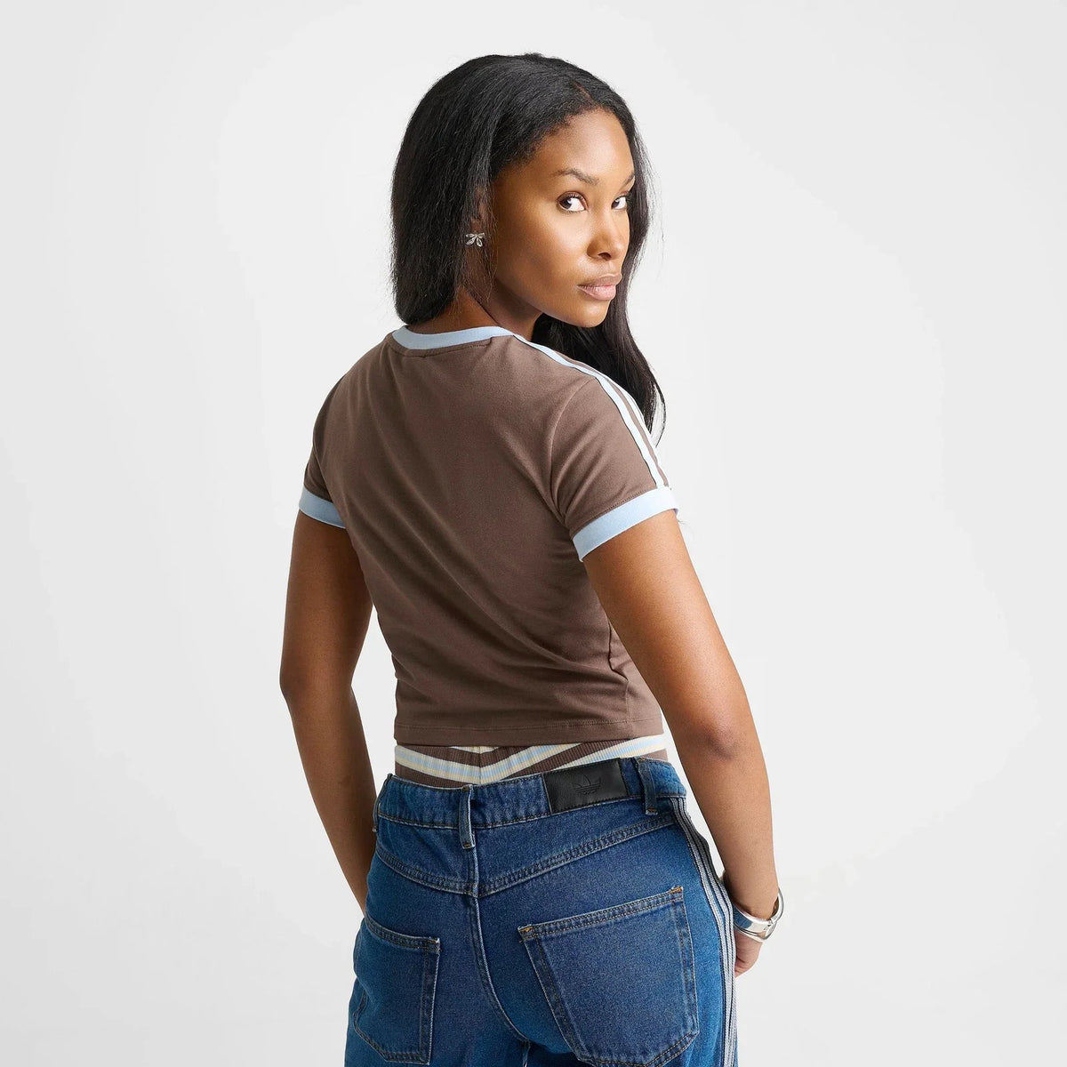 Women's Cropped Short-Sleeve Cotton T-Shirt