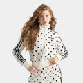 Women's Polka Dot Satin Track Jacket