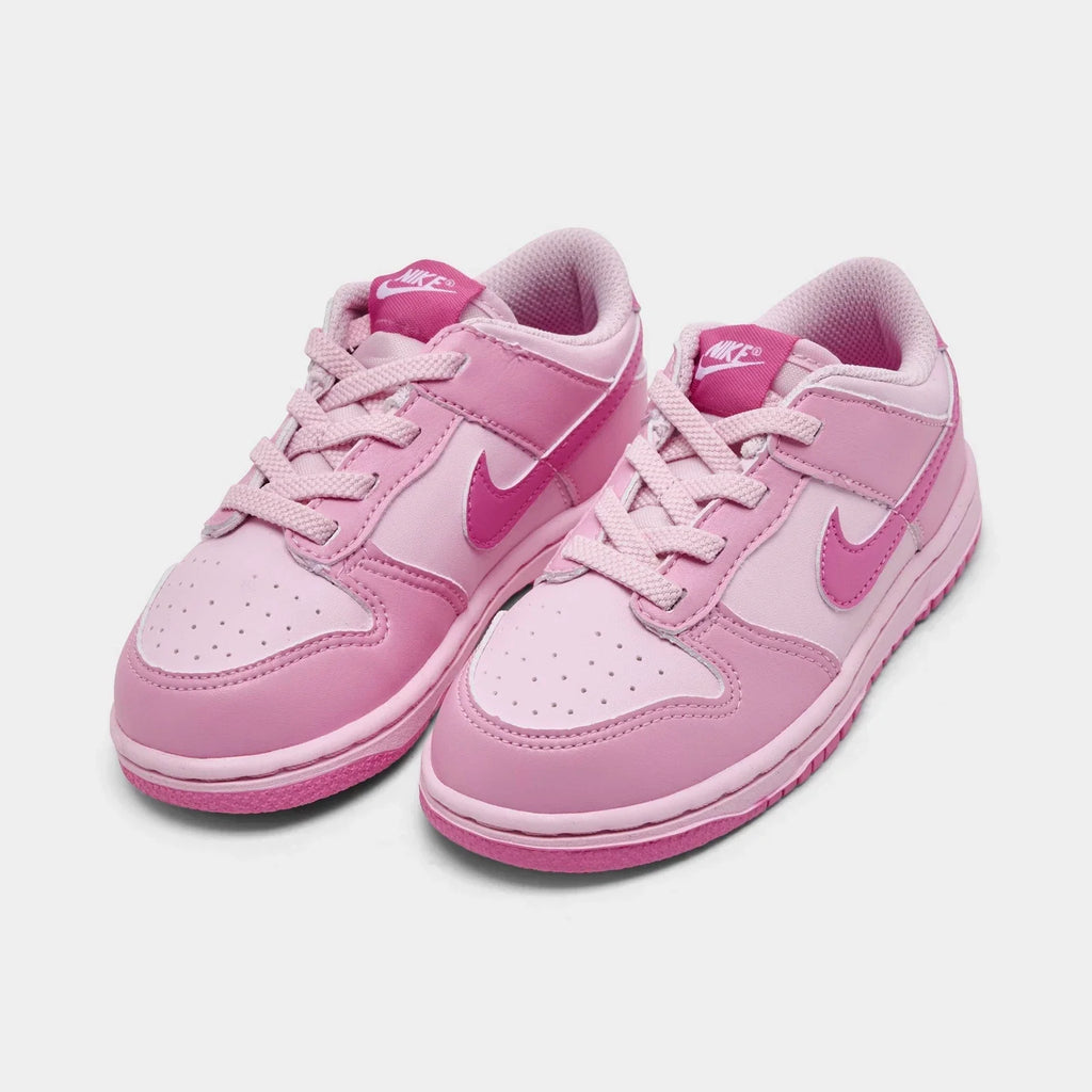 Toddler Heart-Detail Leather Sneakers - Pink