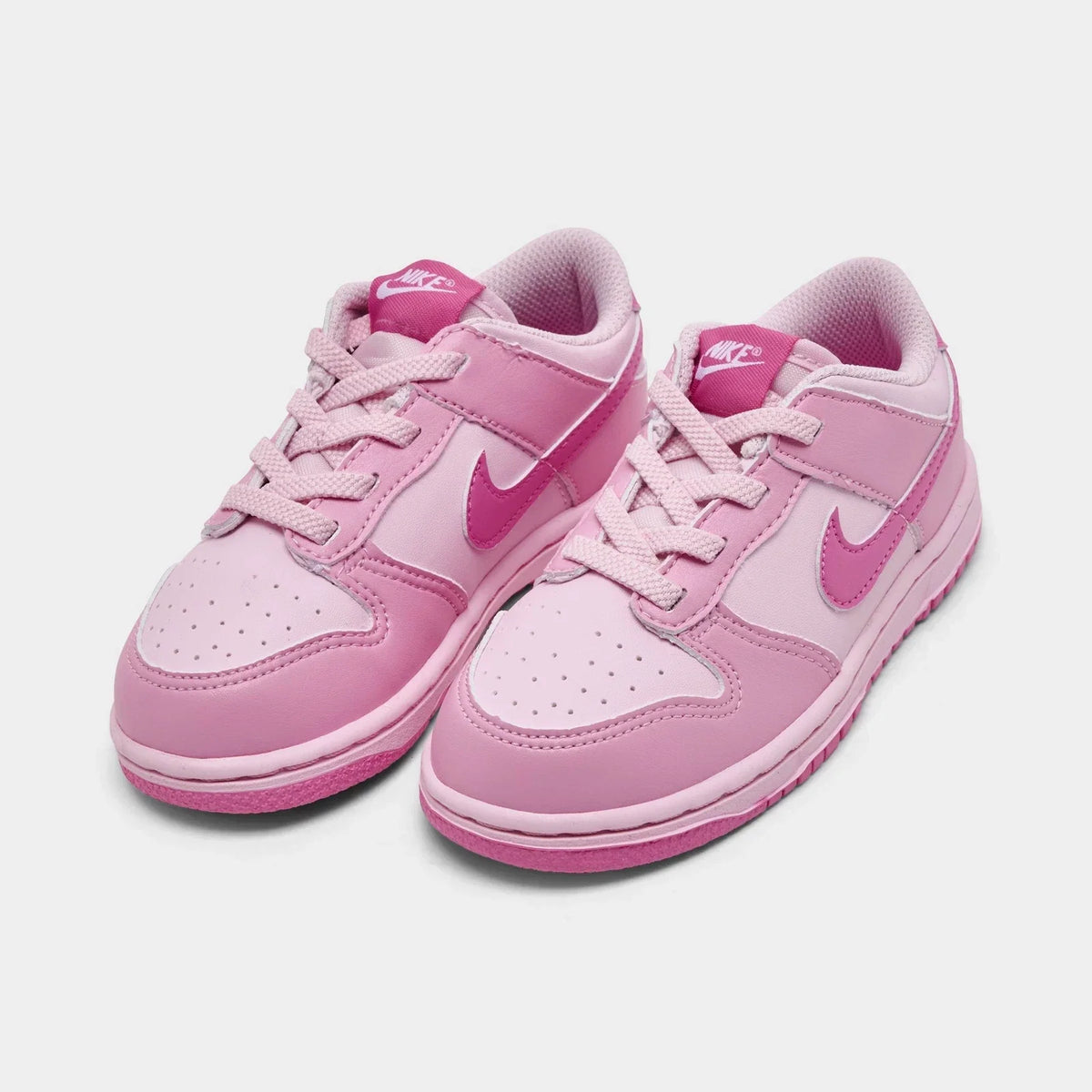 Toddler Heart-Detail Leather Sneakers - Pink