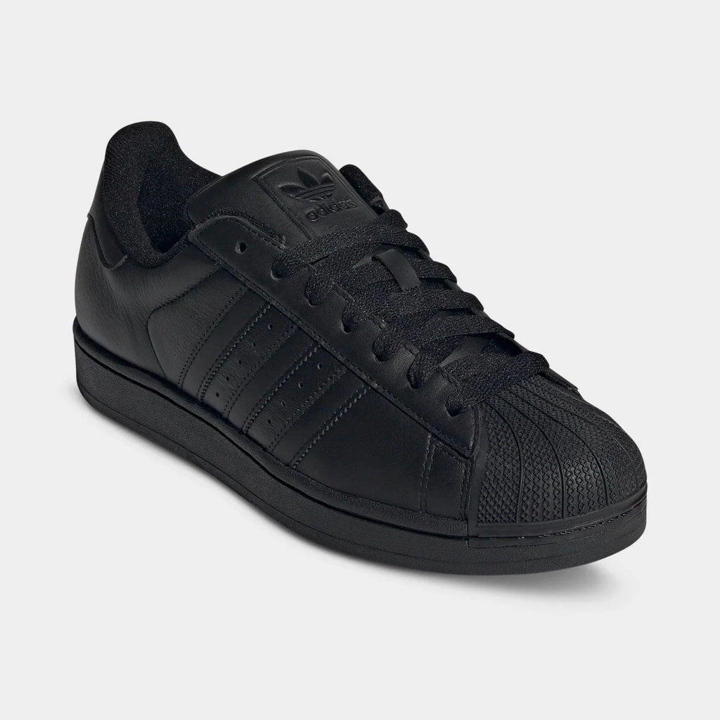 Men's Leather Shell Toe Sneaker - Black