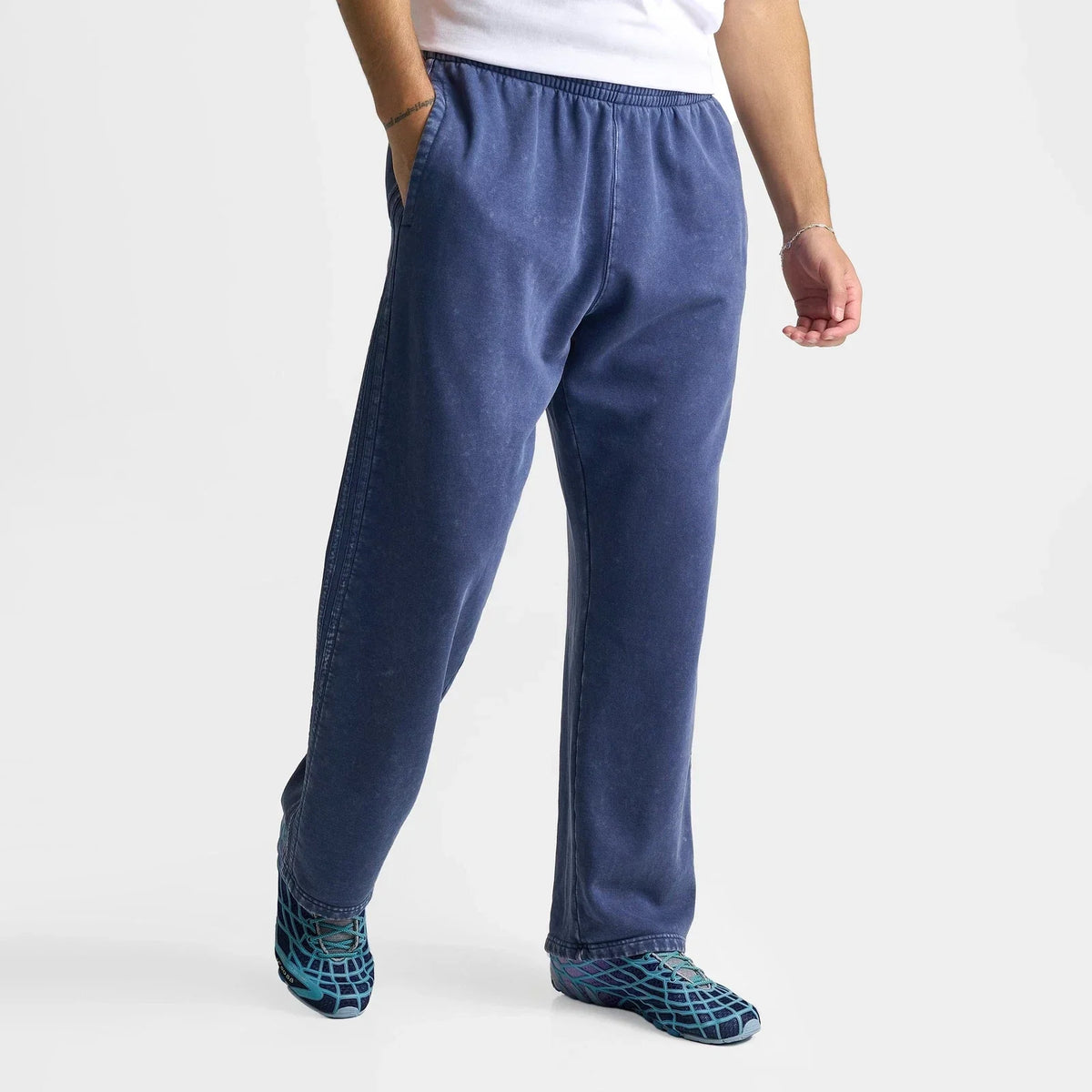 Men's Relaxed Cotton-Blend Fleece Jogger Pants