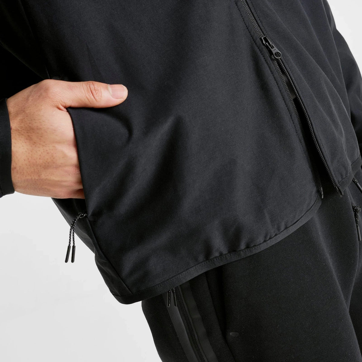 Men's Stretch Knit Full-Zip Hooded Jacket