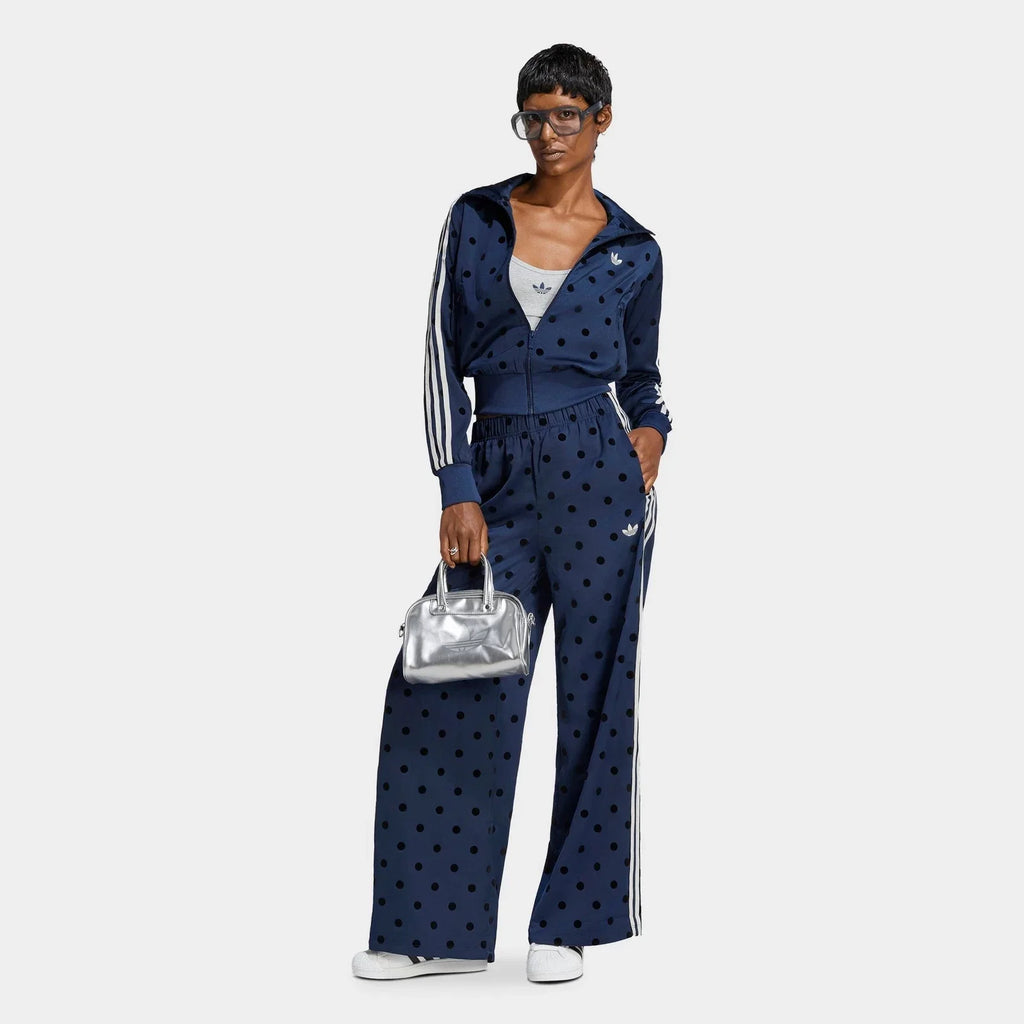Women's Polka Dot Satin Track Jacket