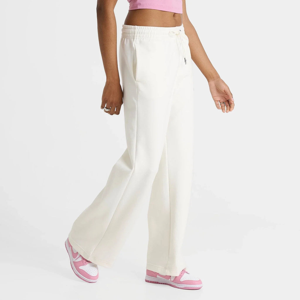 Women's High-Waisted Wide-Leg Fleece Pants