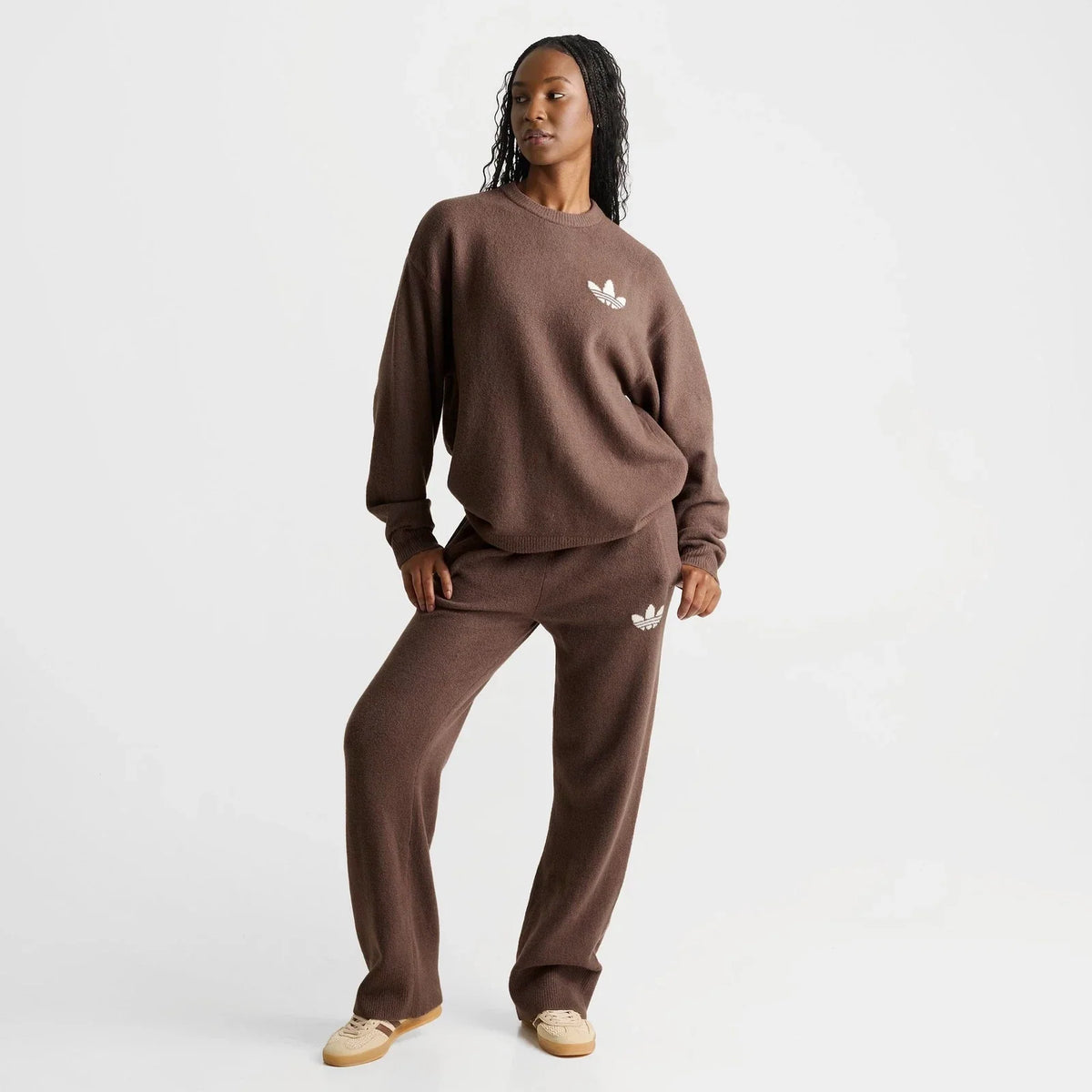 Women's Loose-Fit Wool-Blend Knit Pants