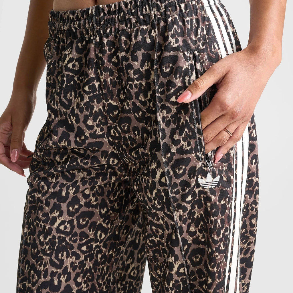 Women's Leopard Print Oversized Track Pants