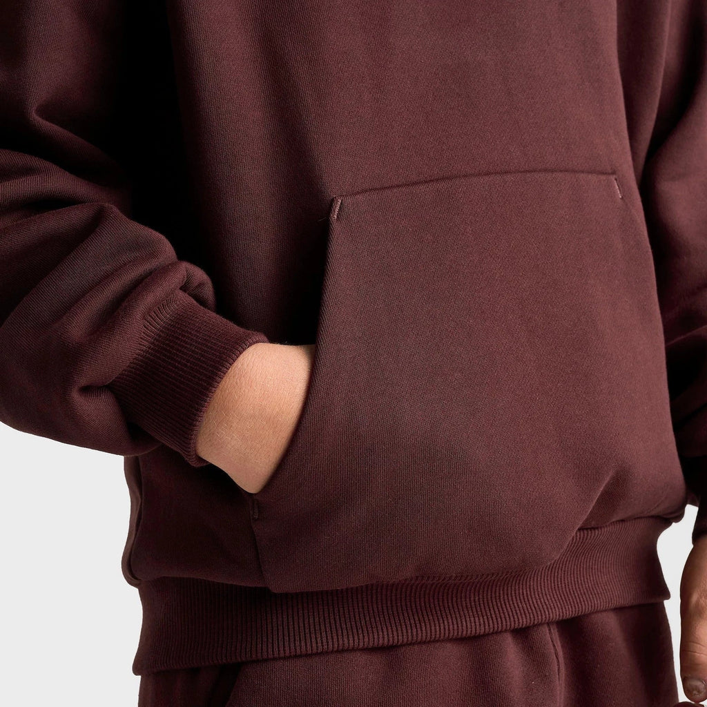 Big Kids' Loose Fit Fleece Pullover Hoodie - Red