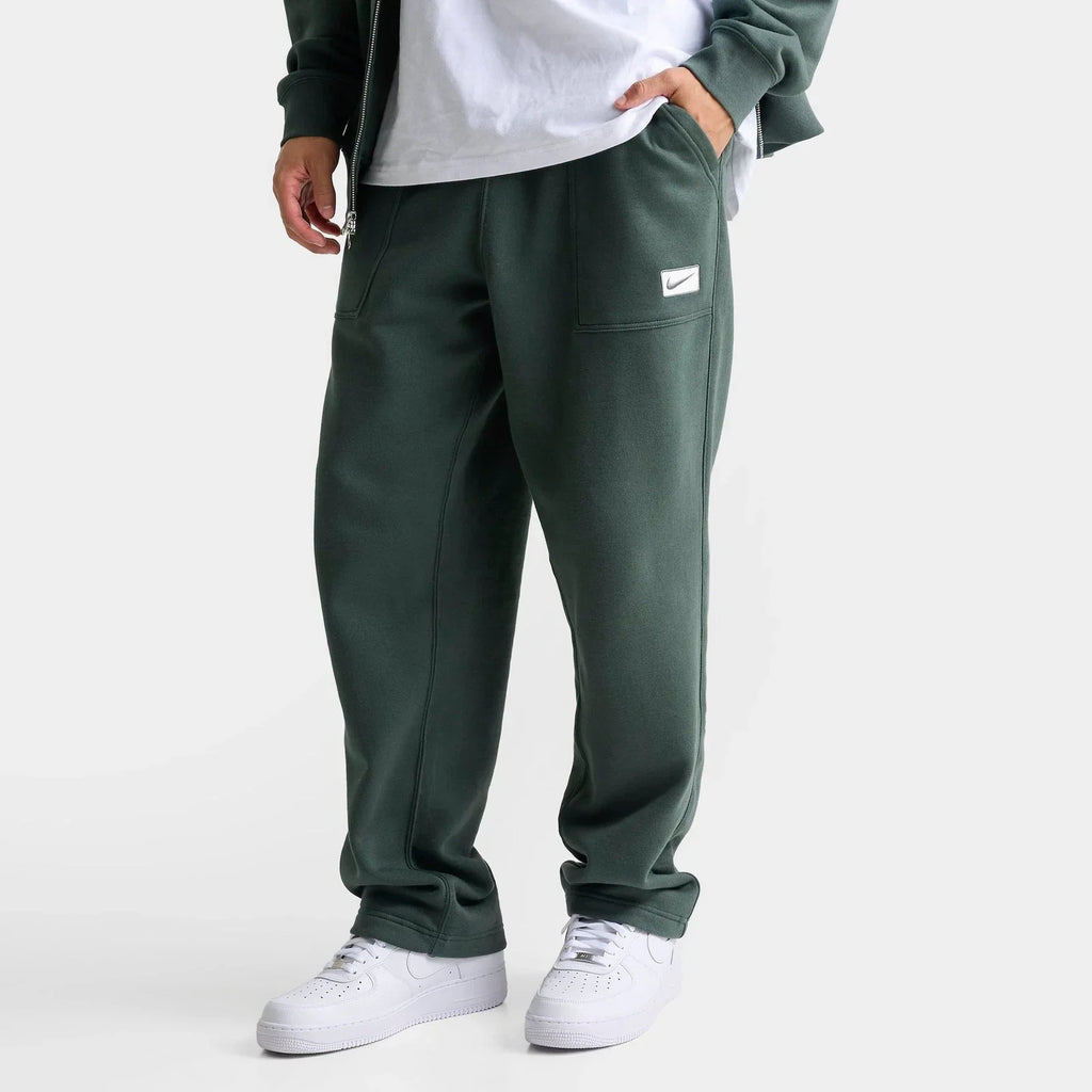 Men's Oversized Brushed Fleece Sweatpants - Green