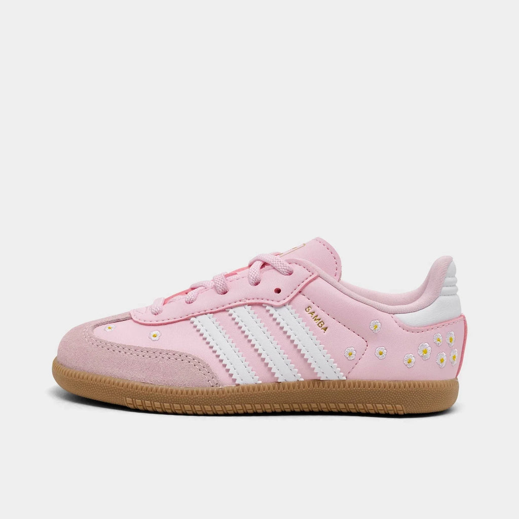 Toddler Leather Stretch-Lace Sneakers
