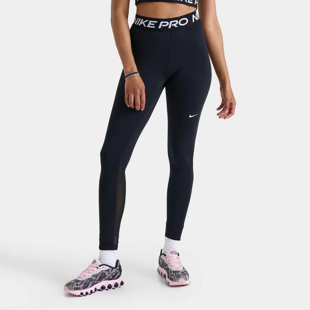 Women's High-Waisted Mesh Panel Leggings