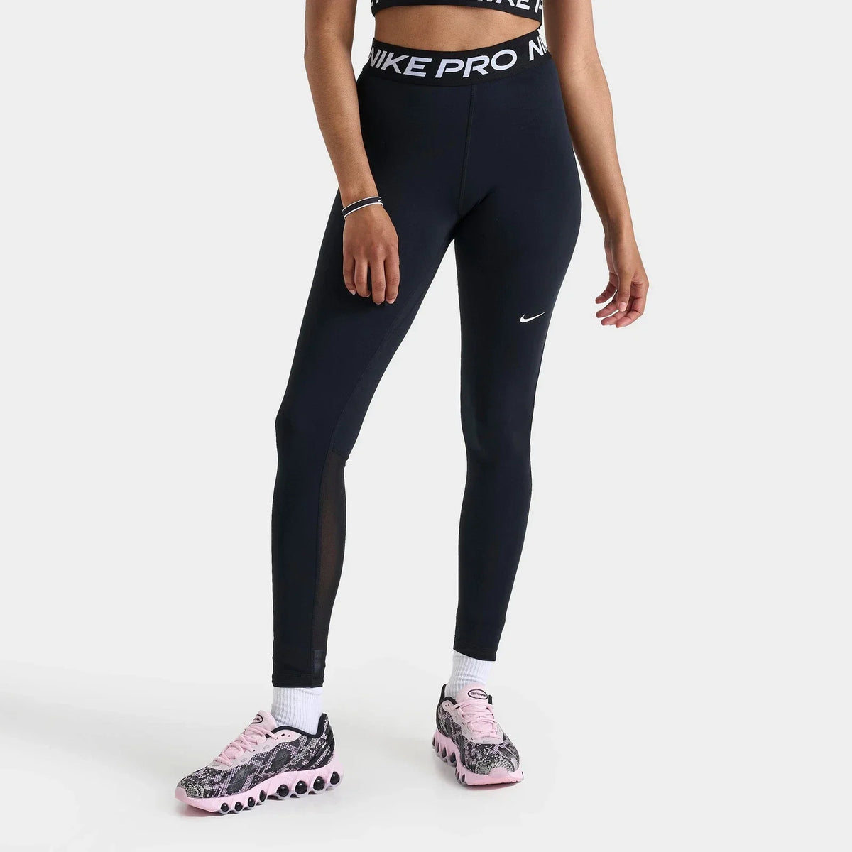 Women's High-Waisted Mesh Panel Leggings