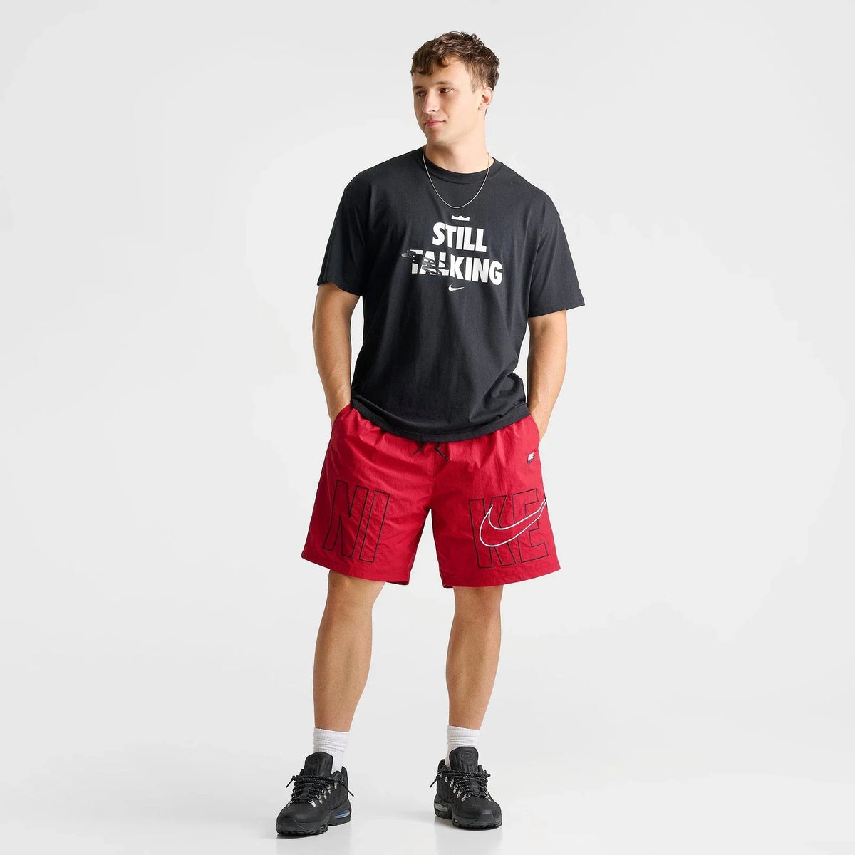 Men's Nylon Mid-Thigh Sport Shorts