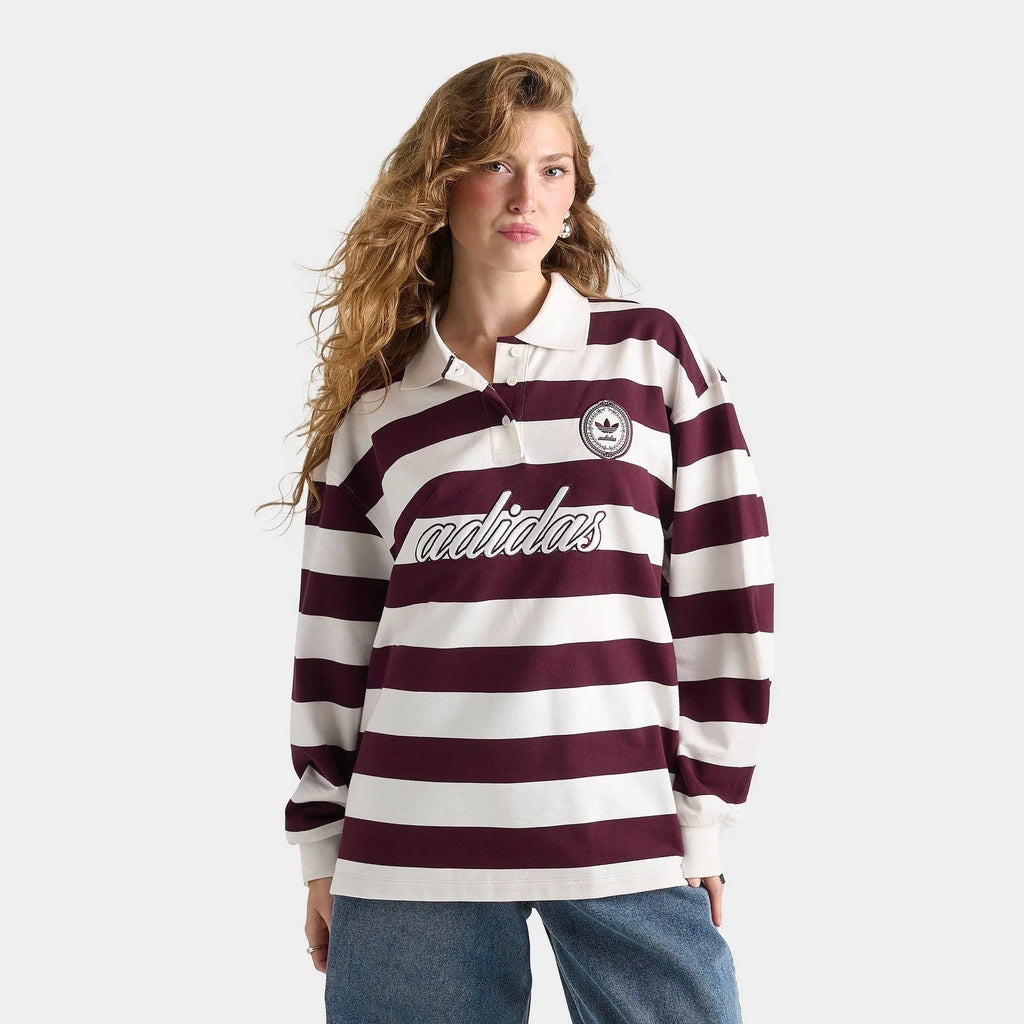 Women's Striped Oversized Rugby Shirt