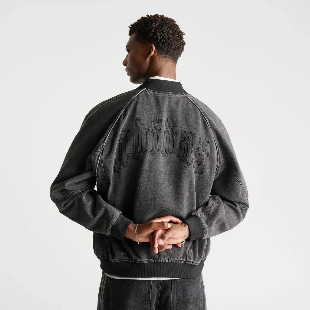 Men's Washed Denim Full-Zip Jacket