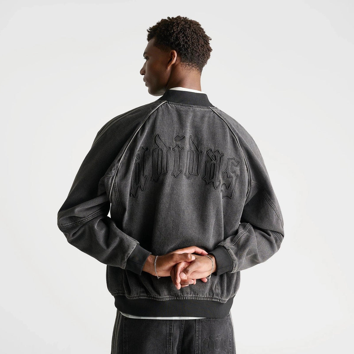 Men's Washed Denim Full-Zip Jacket
