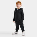 Toddler Full-Zip Hoodie And Jogger Set - Black