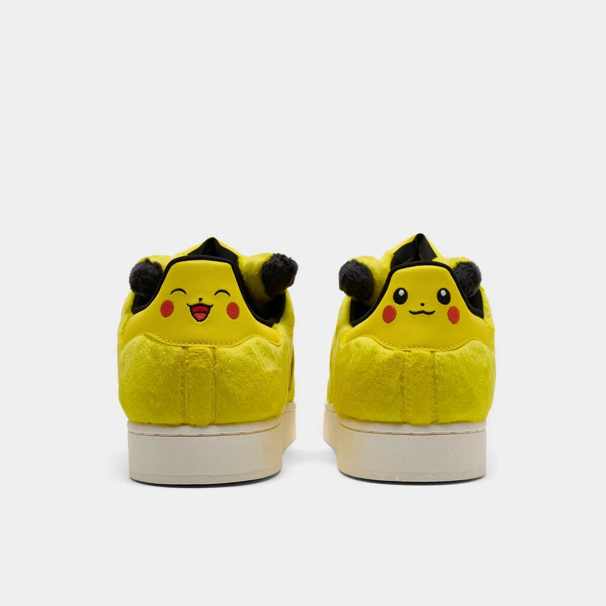 Men's Yellow Character Faux-Fur Sneakers