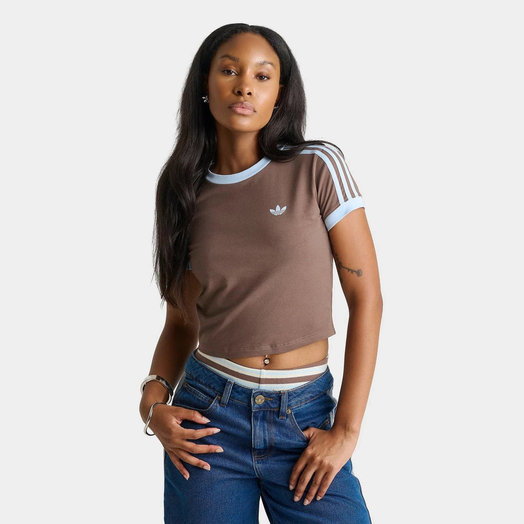 Women's Cropped Short-Sleeve Cotton T-Shirt