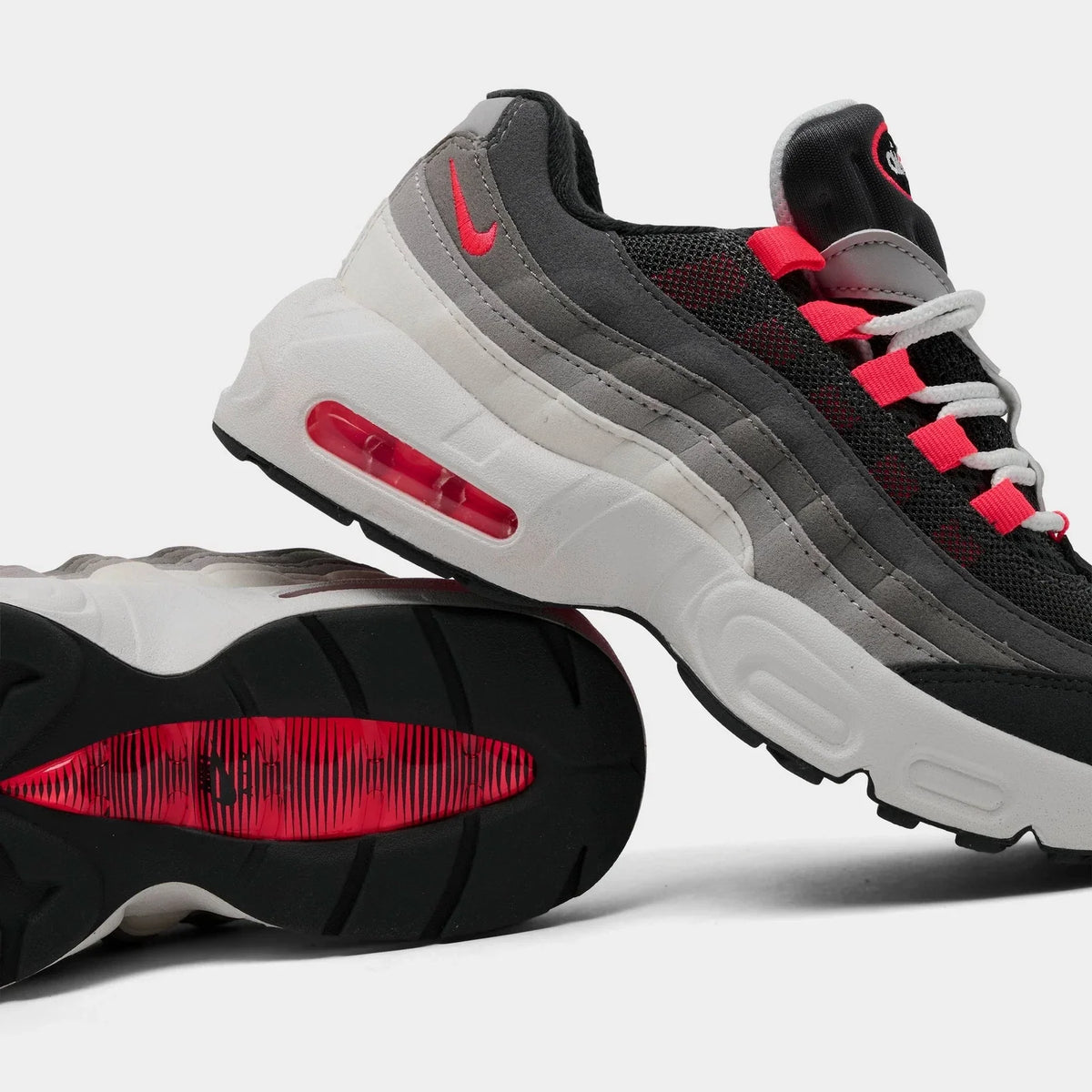 Kids' Mesh And Leather Cushioned Sneakers