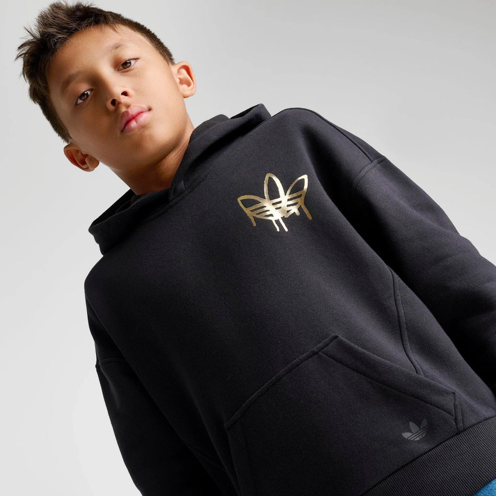 Kids' Metallic Graphic Fleece Pullover Hoodie