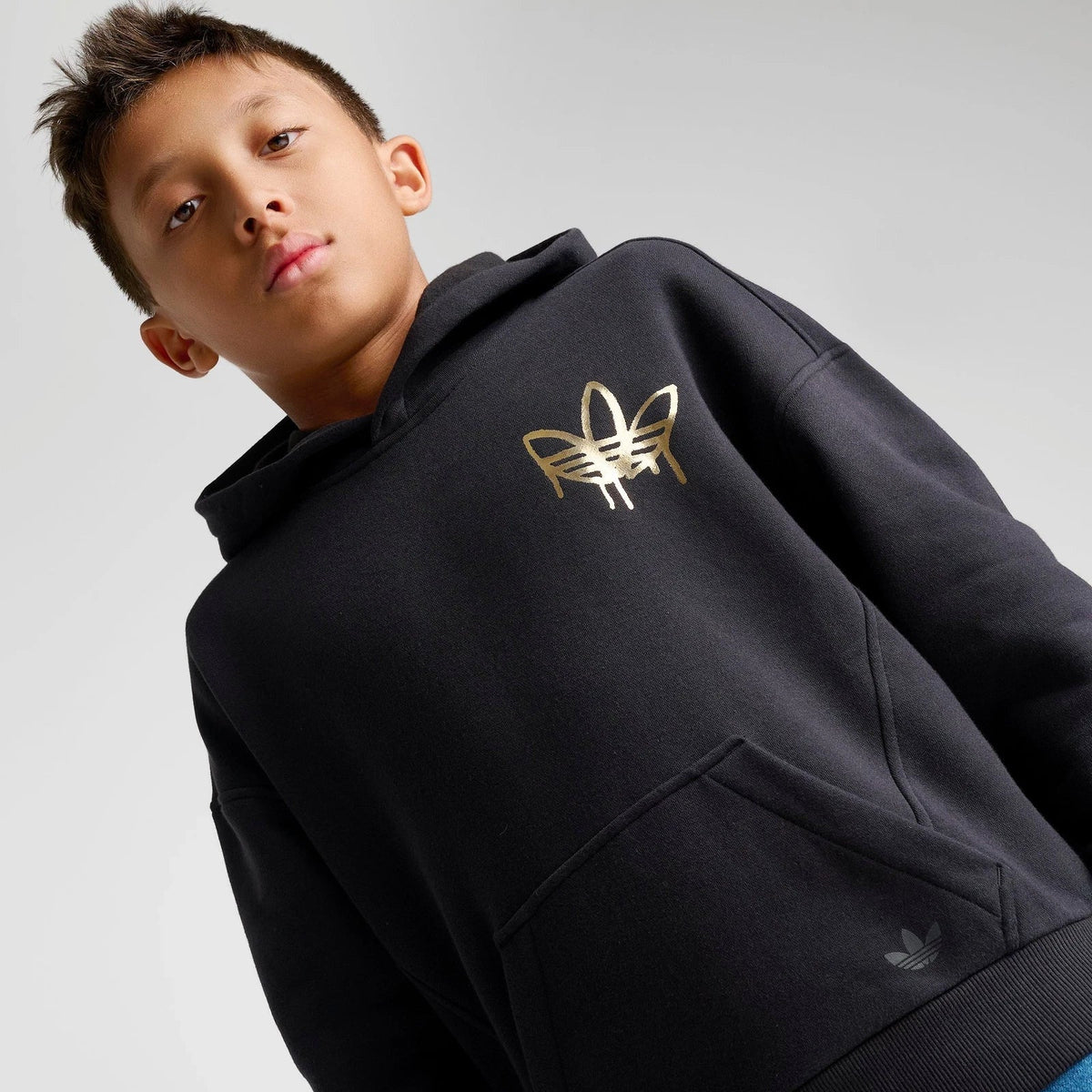 Kids' Metallic Graphic Fleece Pullover Hoodie