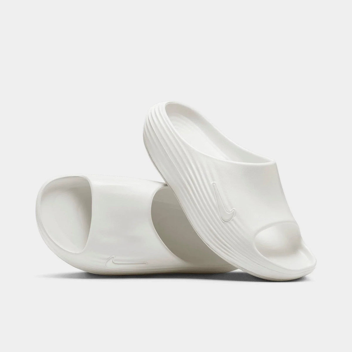 Women's Cushioned Recovery Slides - White
