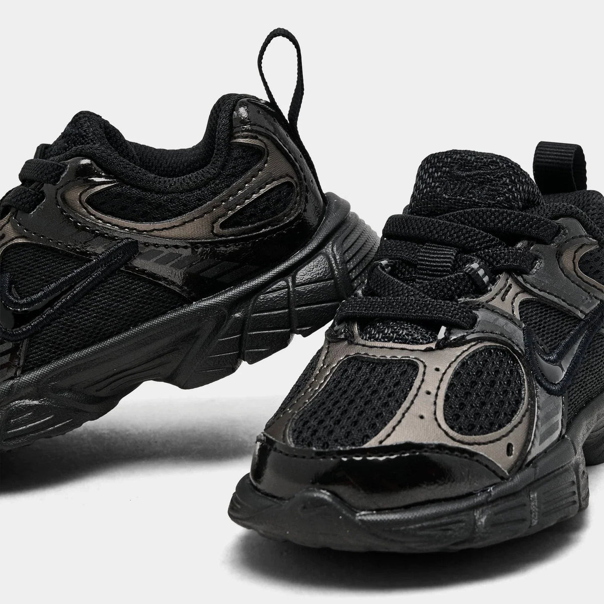 Toddler Mesh Stretch-Lace Sneakers - Black