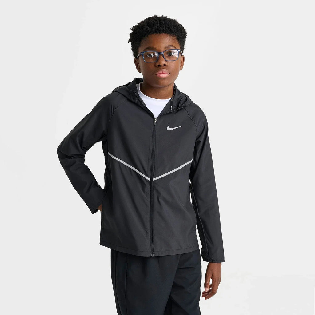 Kids' Water-Repellent Full-Zip Training Jacket