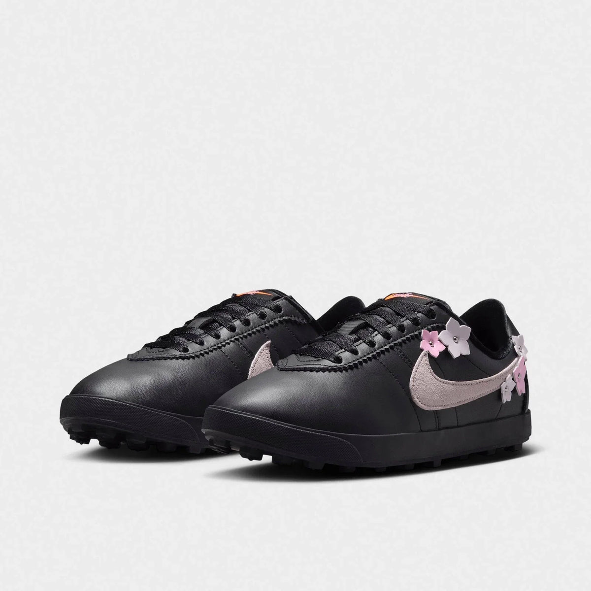 Women's Leather Floral Casual Sneakers