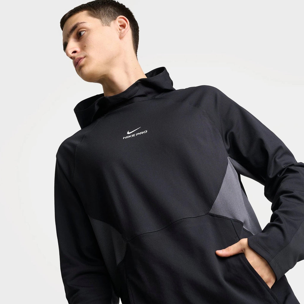 Men's Moisture-Wicking Training Hoodie - Black