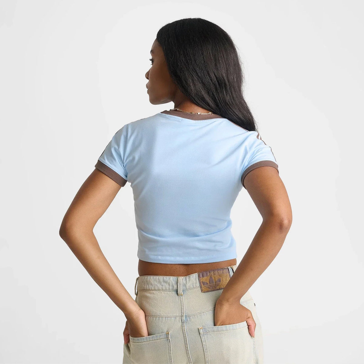 Women's Cropped Short-Sleeve Cotton T-Shirt