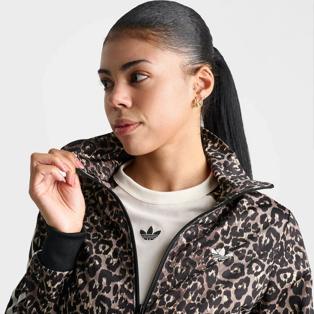 Women's Leopard Print Track Jacket