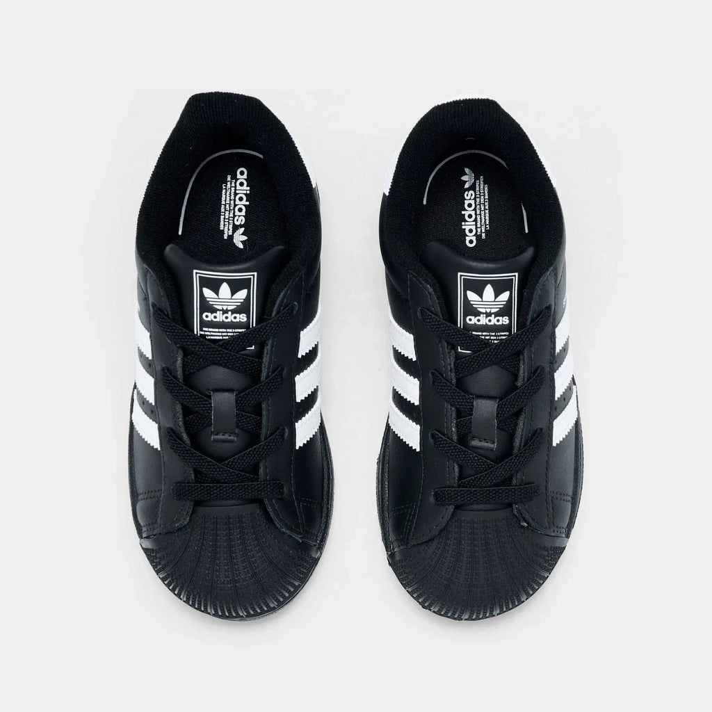 Toddler Leather Shell Toe Sneaker - Black