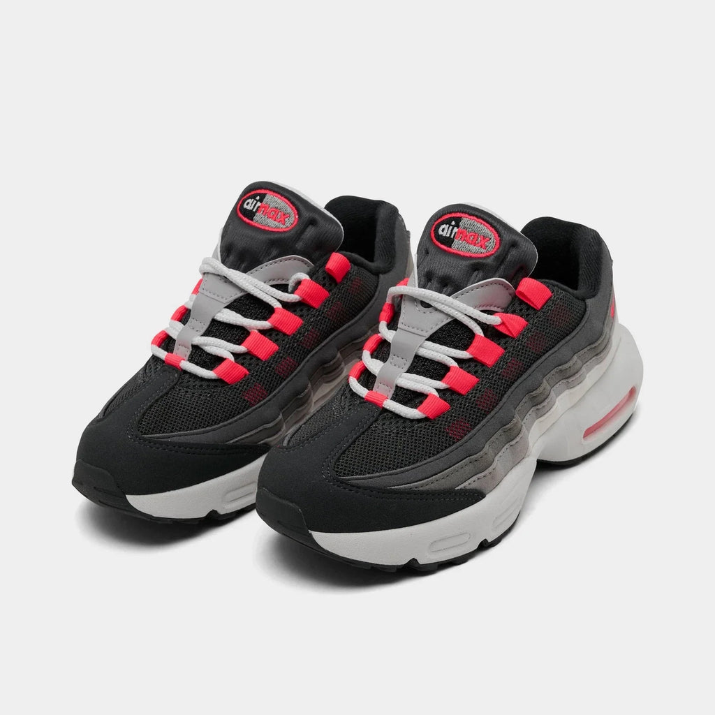 Kids' Mesh And Leather Cushioned Sneakers