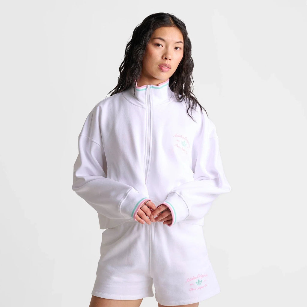 Women's Relaxed Full-Zip Fleece Track Top